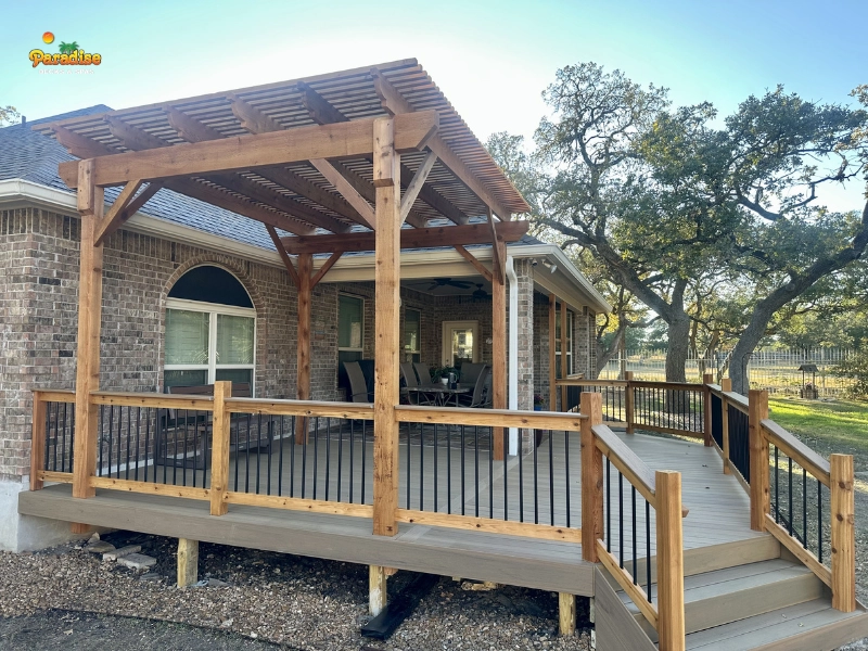 Finished deck installation in San Antonio Texas