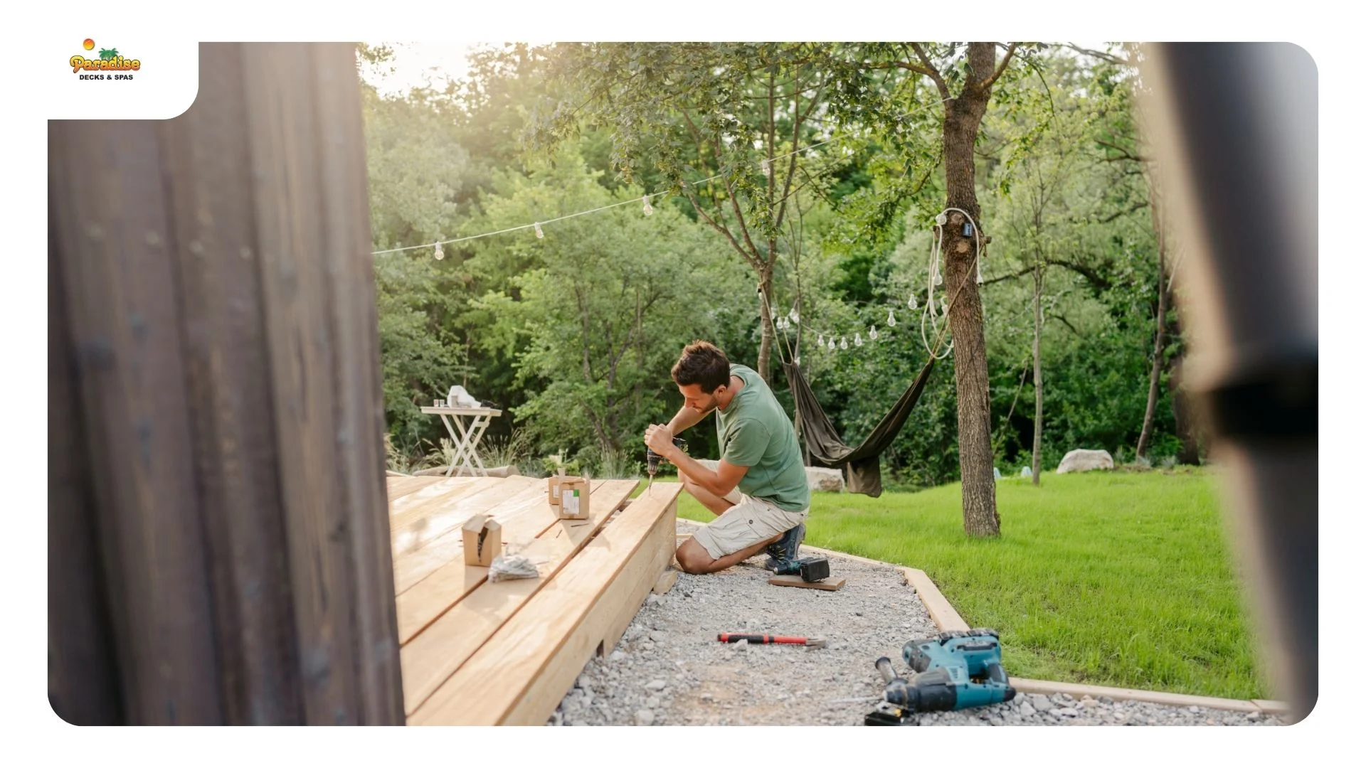 Trex decking board samples from the Transcend, Lineage, Select and Enhance lines at the Paradise Decks & Spas San Antonio showroom