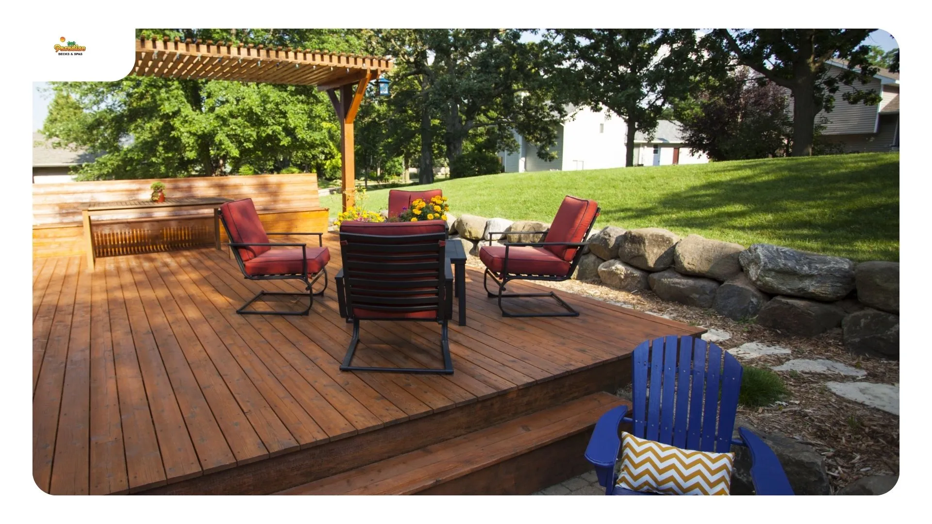 Deck repair company in Stone Oak replacing rotted joists on a San Antonio backyard deck
