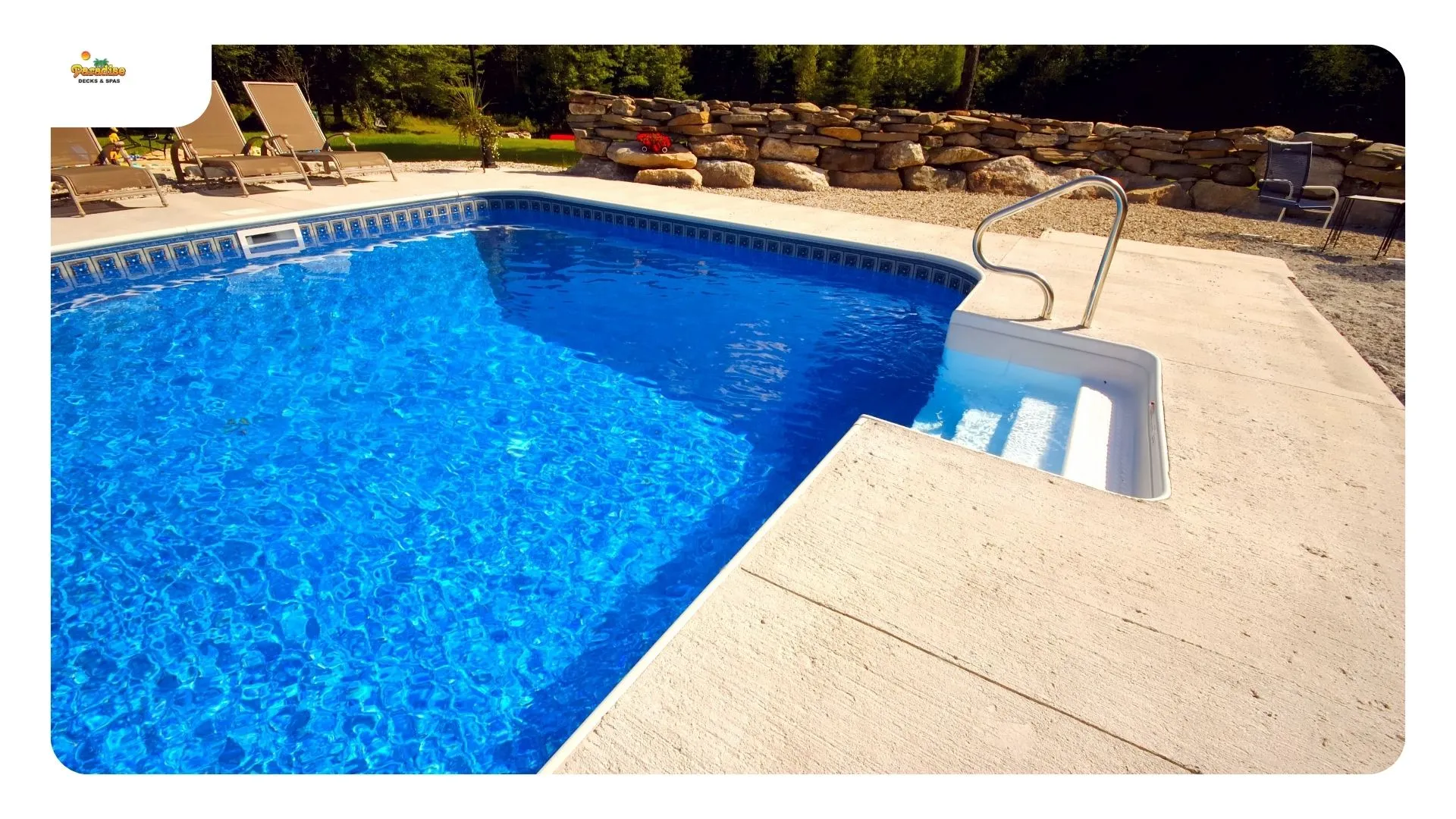 Isolation joint separating a concrete pool deck from the pool coping in San Antonio