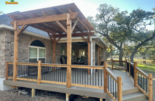 Finished deck installation in San Antonio Texas